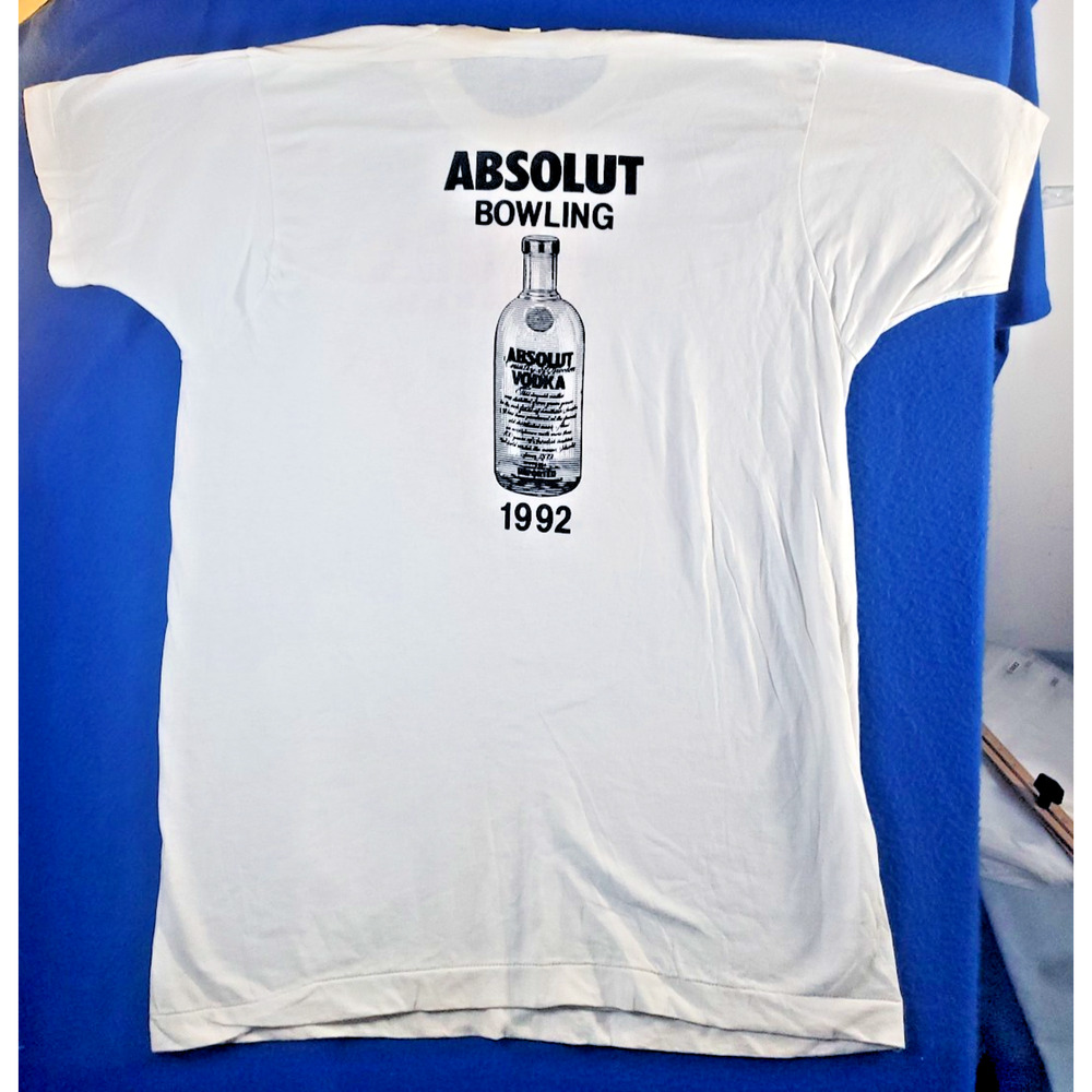 Absolut Bowling 1992 T-Shirt Men's Size XL New Nwot Absolut Vodka